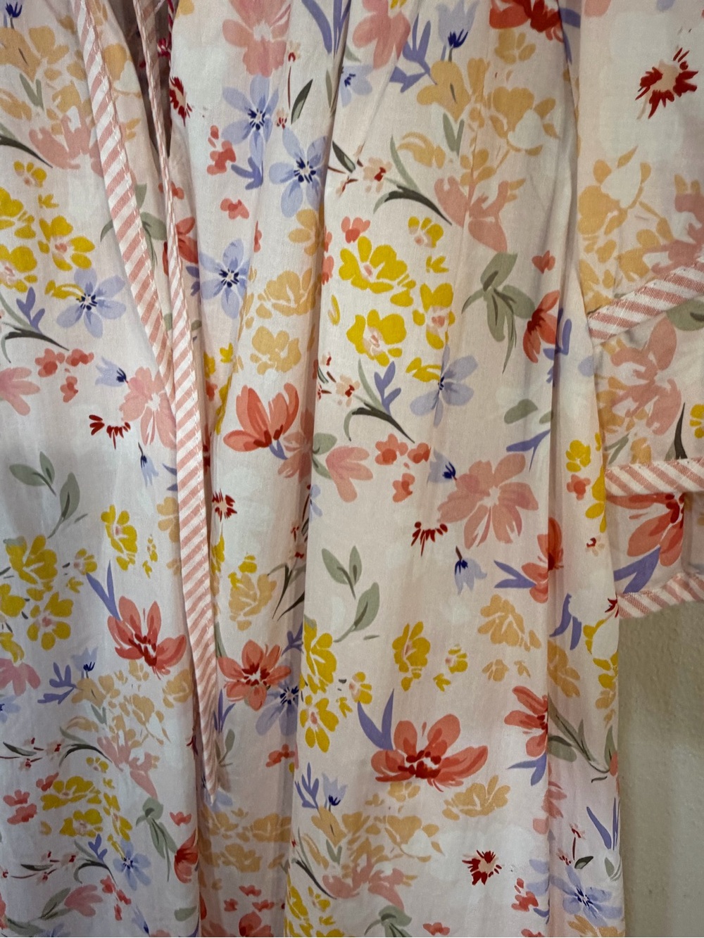 Umgee Floral Tiered Flutter Sleeve Cotton Dress Size L Cottagecore - Picture 6 of 10